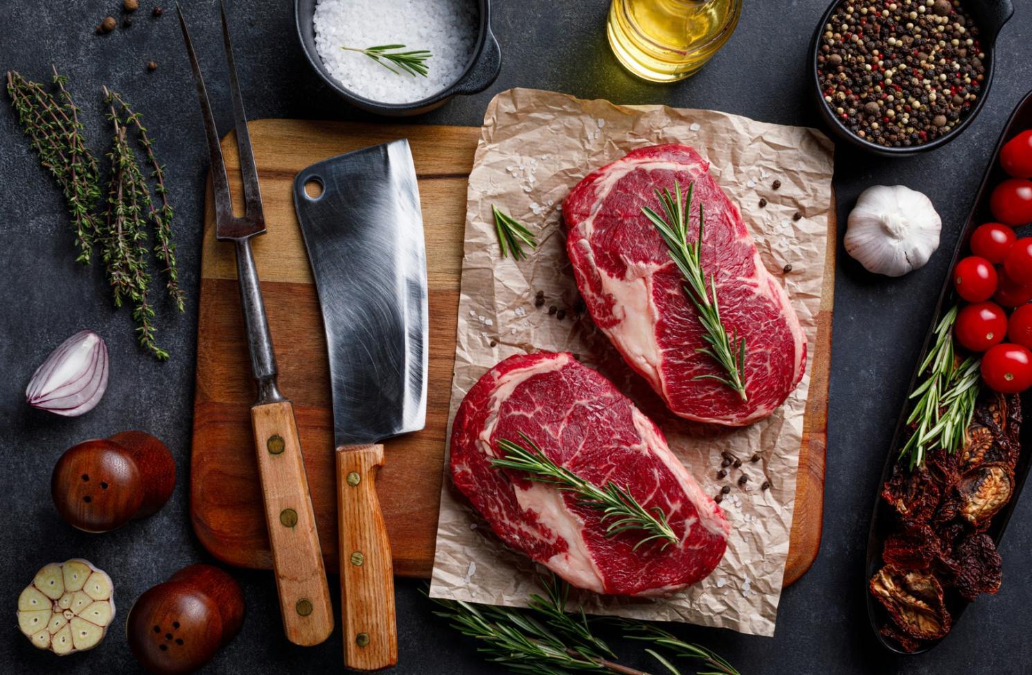 Fresh ingredients prepared for event catering